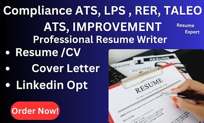 Gig Preview - Craft you an executive resume ats,lps taleo cover letter, linkedin opt