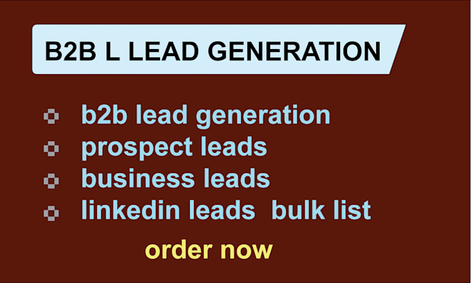 Gig Preview - Provide targeted b2b lead generation for any industries