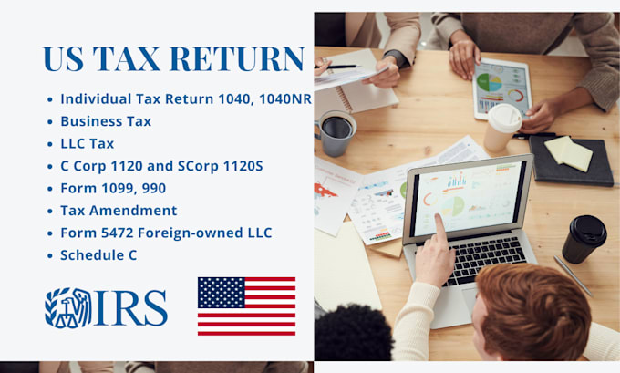 Bestseller - file us tax return form 1040, 1040nr, 1120, 990, llc tax, business tax as cpa