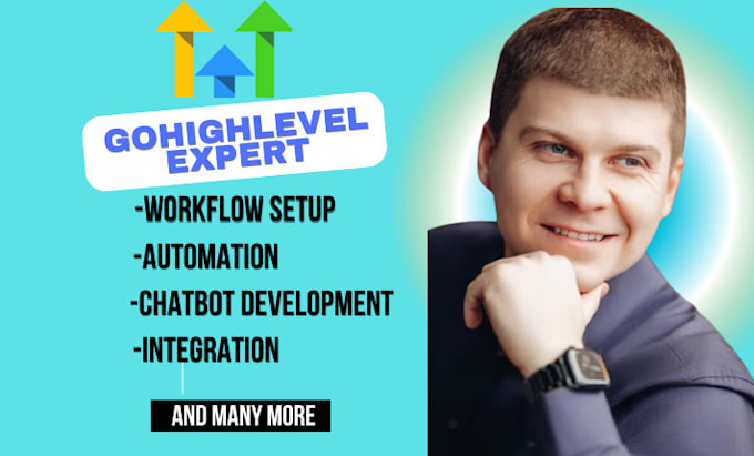 Gig Preview - Setup gohighlevel workflow automations, chatbot website sales funnel ghl page