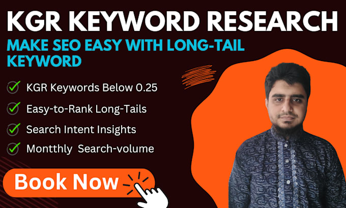 Gig Preview - Do kgr long tail SEO keyword research for more traffic