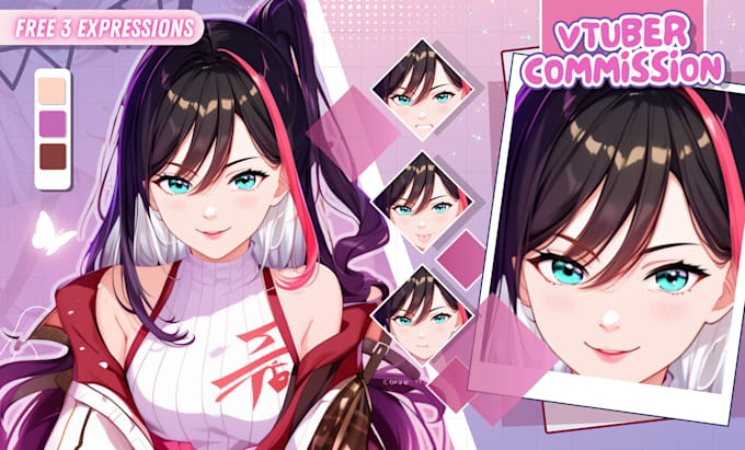 Bestseller - design vtuber model character high quality live2d anime art styles for streams