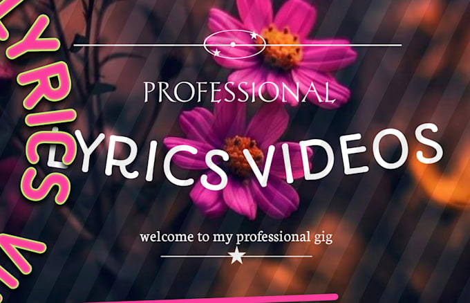 Gig Preview - Do pro lyrics video animated lyrics music video within 24hr