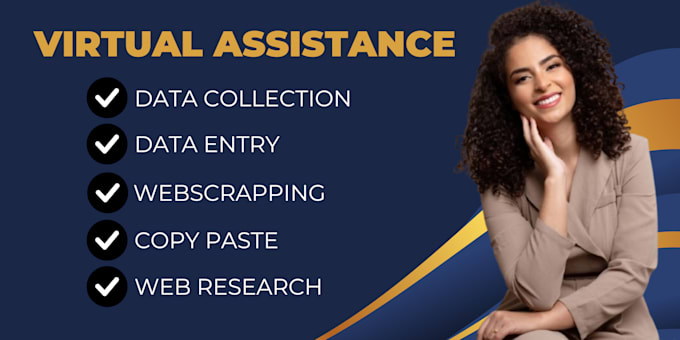 Gig Preview - Be your virtual assistant for data entry, data mining, copy paste, web research