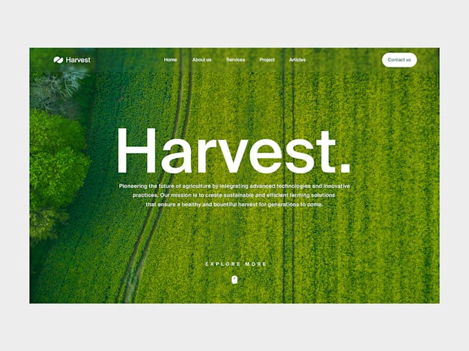 Gig Preview - Create agriculture farm landscaping gardening website on wix