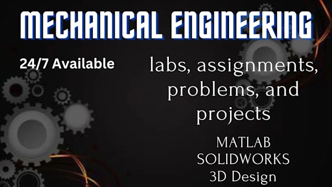 Gig Preview - Do mechanical engineering tasks and research work