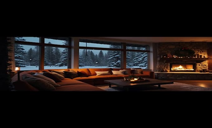 Gig Preview - Make you a personalize christmas fireplace video with relaxing meditation music