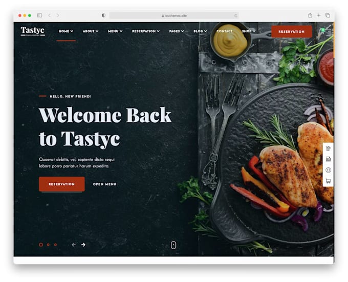 Gig Preview - Create professional wordpress website design for restaurants