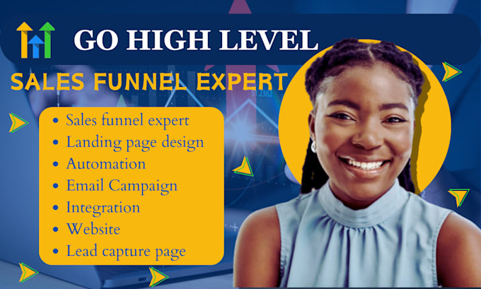 Gig Preview - Gohighlevel salesfunnel ghl landing page highlevel email marketing