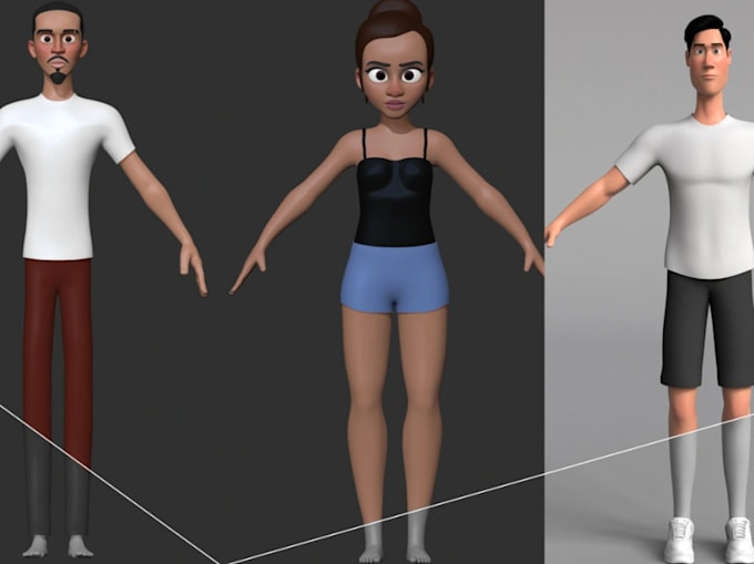 Gig Preview - Create 3d disney character model 3d character animation video pixar animation