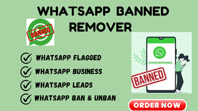 Gig Preview - Fix whatsapp ban recover whatsapp business unbanned flagged account marketing