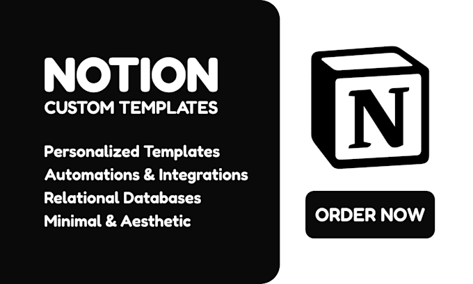 Gig Preview - Build effective notion custom templates for your business