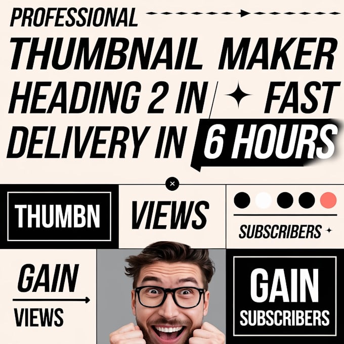 Gig Preview - Design attractive and clickbait thumbnail