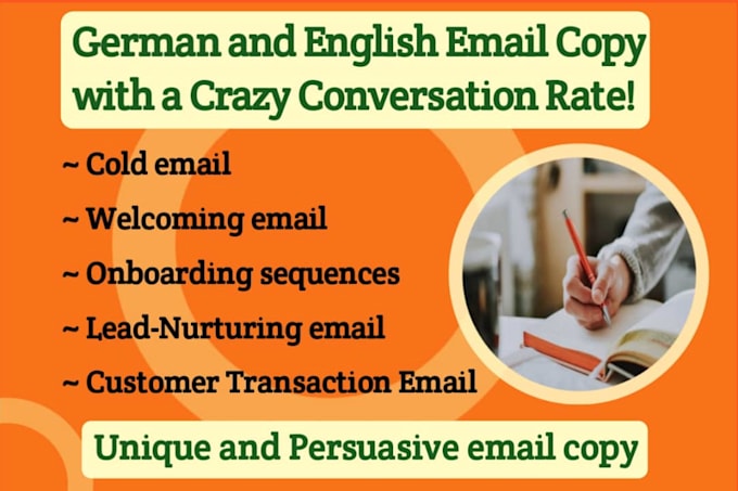 Gig Preview - German, english email copywriter, sales email, copywriting