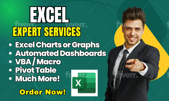 Gig Preview - Automate custom excel spreadsheet templates, fix excel formulas, and vba macros