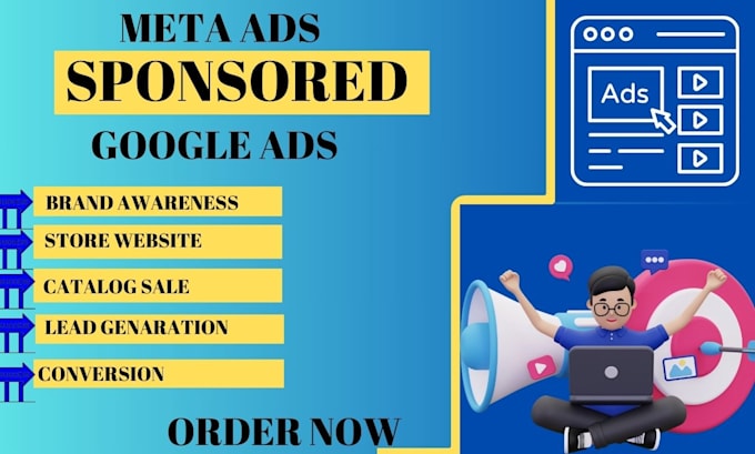 Bestseller - setup your business with sponsored meta ads algorithms and google ads campaign