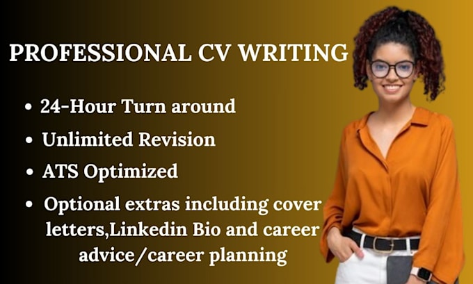 Gig Preview - Write and edit your CV, resume, cover letter and linkedin