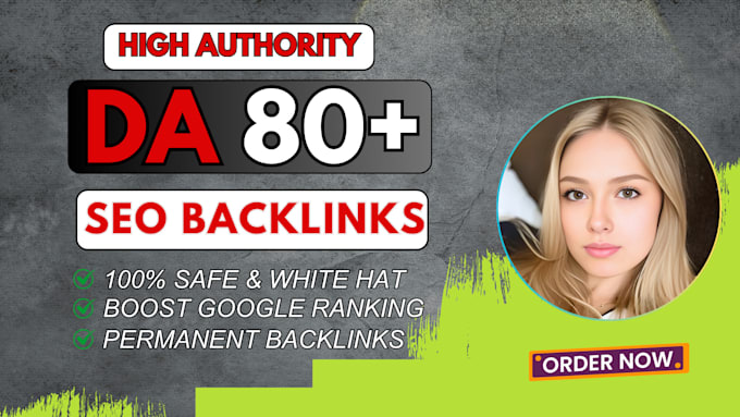 Gig Preview - Do 37 high authority da60 SEO backlinks with white hat service