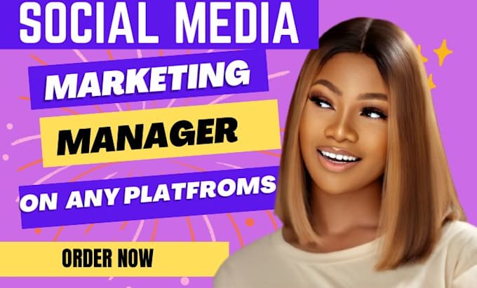 Gig Preview - Be your social media marketing manager and content creator