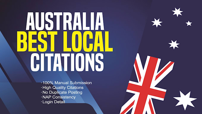 Gig Preview - Do top australia local citations for boosting your SEO