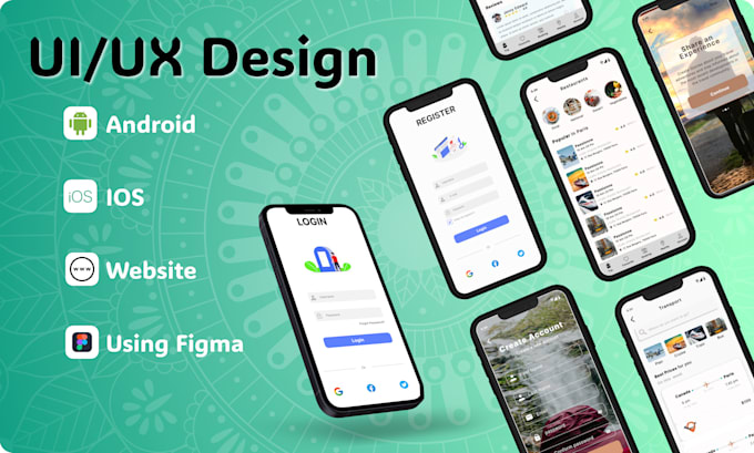 Bestseller - design modern and user friendly mobile app UI UX in figma for android and