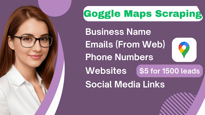 Gig Preview - Do google map scraping, b2b lead generation, web scraping