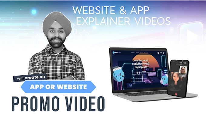 Gig Preview - Create an app promo video and website explainer