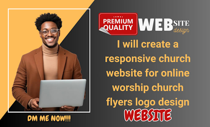 Gig Preview - Create a responsive church website for online worship church flyers logo design