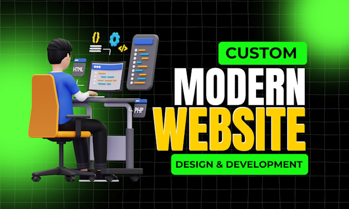 Gig Preview - Design and develop modern, custom websites with advance functionality