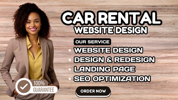 Gig Preview - Create car rental website car dealership booking website, leads generation