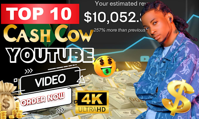 Gig Preview - Create youtube automation cash cow videos cash cow channel