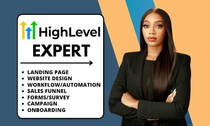 Gig Preview - Gohighlevel landing page gohighlevel website gohighlevel sales funnel ghl expert