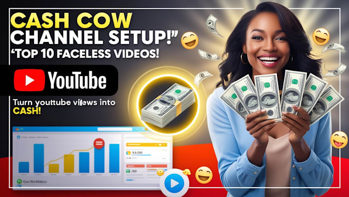 Bestseller - create top 10 cash cow faceless videos and youtube automation setup