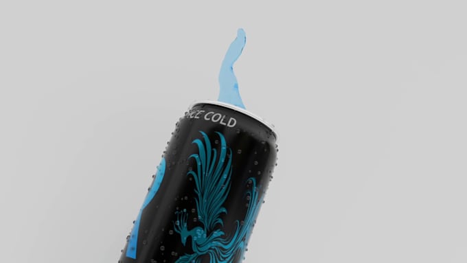 Gig Preview - 3d soda animation 3d beverages model 3d bottle designs 3d can animation