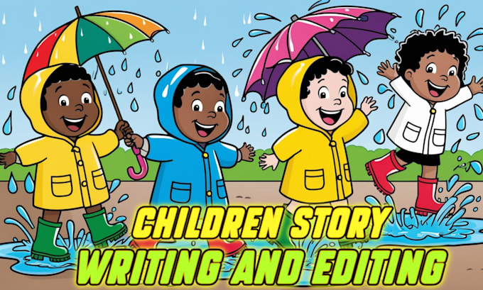 Gig Preview - Write children story, children story book, children story editing, book editing