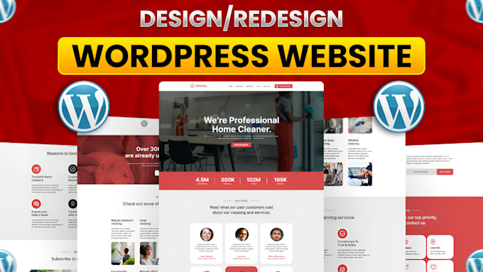 Gig Preview - Design and redesign wordpress responsive website