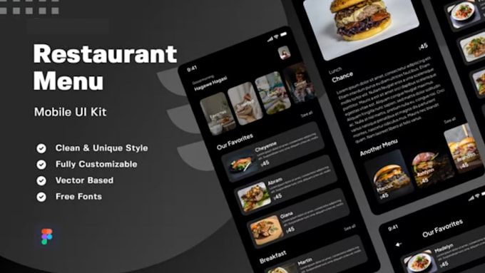 Gig Preview - Do tv menu, menu restaurants, food poster, digital menu, drink, menu template