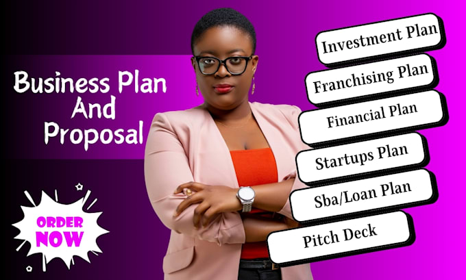 Gig Preview - Write investor ready business plan franchise proposal financial plan pitch deck