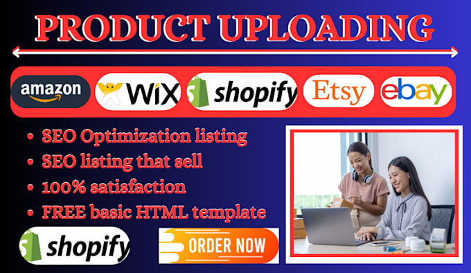 Gig Preview - Upload list winning products to shopify etsy ebay ecommerce dropshipping stores