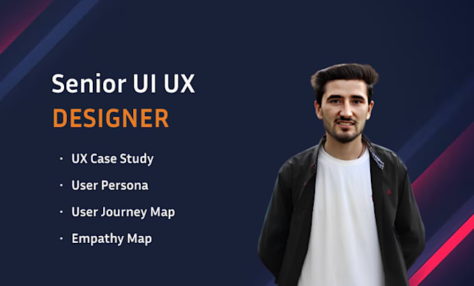 Gig Preview - Do complete ux case study for your portfolio with in one day