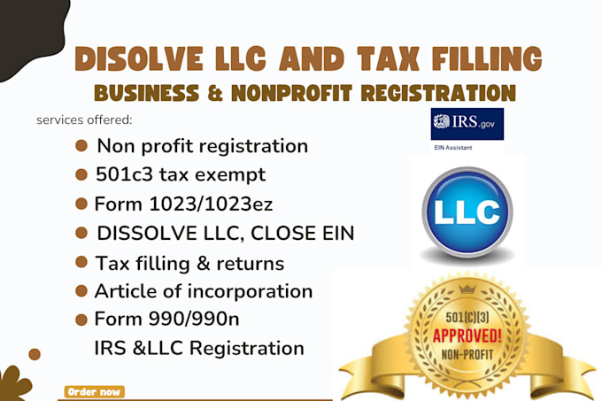 Gig Preview - Do llc registration, llc formation, get ein number company registration for usa