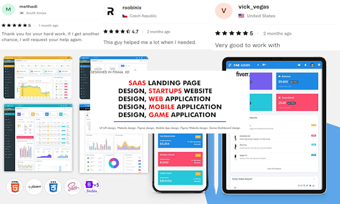 Gig Preview - Design saas website dashboard homepage design website wireframe mockup website