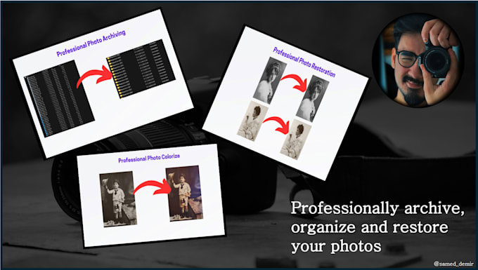 Gig Preview - Professionally archive, organize and restore your photos