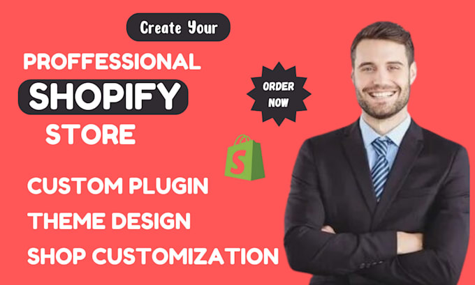 Gig Preview - Build your professional shopify store with SEO