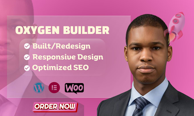 Gig Preview - Design or redesign your wordpress website using oxygen builder