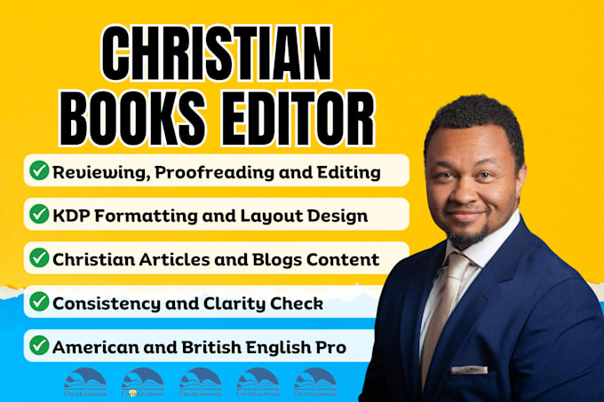 Gig Preview - Proofread christian book, articles, blogs as a proofreader, editor and formatter