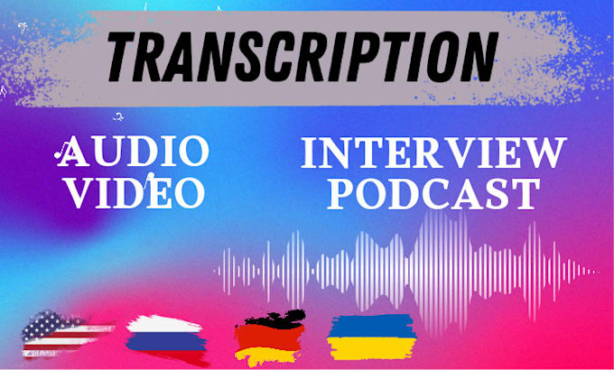 Gig Preview - Transcribe audio and make a video transcription