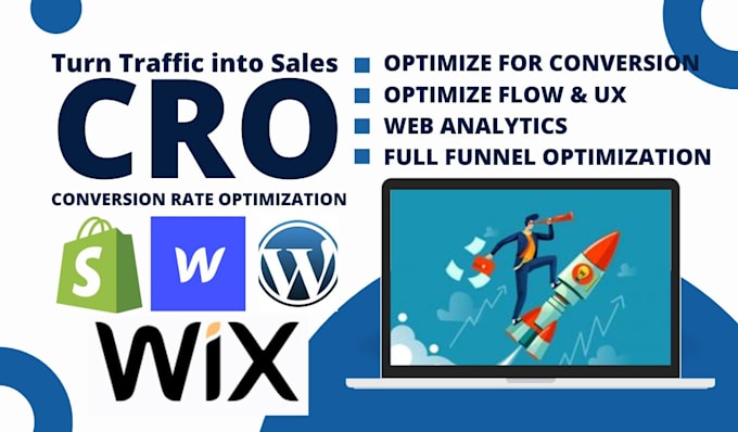 Gig Preview - Do ecommerce website audit for cro conversion rate optimization shopify wix cro