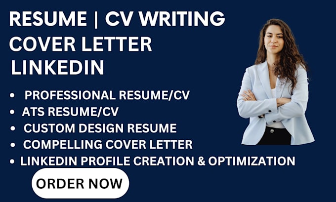 Gig Preview - Do professional resume writing , cover letter and linkedin optimization