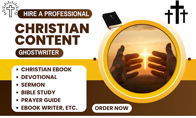 Gig Preview - Ghostwrite christian book, devotional, sermon, christian article, prayer journal